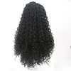 Syntetiska peruker peruk kvinnors lilla lockiga svart kemiska fiber hår framspets peruk headcover 221122