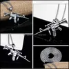 Pendentif Colliers En Acier Inoxydable Hine Gun Collier Ancien Sier Pendentif Chaînes Hip Hop Colliers Bijoux De Mode Pour Femmes Hommes Cadeau Dho1E