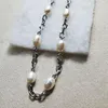 Chains Wholesale Factory Price Natural Pearl Necklace Platinum Plated Chain Choker