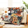 Dekens American Country Style Throw bloeiende bloemen Deken Decoratief geweven deksel Tapijt Tapijt Tapijt Winter Out Picnic Mat