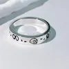 Mode unisex lyxring för män kvinnor unisex spökes designer ringar smycken sliver color1319854