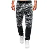 Men's Tracksuits Navy Pants Men Men's Hiphop Pants Casual Camouflage Printed Laceup Trousers Drawstring Elastic High Waist Running Cut Jeans 221122