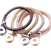 Bracelets de charme Bracelet à bouton-pression Fit 18mm réglable bracelets de cercle interchangeables pour femmes filles mode Noosa bijoux goutte Dhuhc