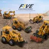 Electric RC Car Excavator Dump Wheel Forklift Tractor Trailer Remote Control 2 4G RC 1 24 Trucks Bulldozer Toy for Child 221122