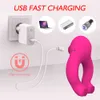 Vibrators 10 frequentie vibrerende penisring sex shop vrouwelijke masturbator zuigen tepel massager clit stimulator erotisch speelgoed voor paar 221116