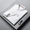 Męskie koszule męskie Tshirty Business Polo Classic Lapel Long Sleeve Casual 100cotton Spring Autumn Luxury High End Fashion 221122