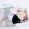 Designer Masks Netting Mascarilla Face Masks Iced Silk Mask Cold Sensation Light Respirator Summer Sunshade Outside Washable Reusabl Dhf6Z