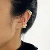 Dos boucles d'oreilles 2022 brillant Zircon papillon oreille Clip sans Piercing pour les femmes mode Wrap oreillettes boucle d'oreille mariée bijoux de mariage