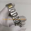 6 Färg Mänstorleksklockor med Box Men 42mm Mekanisk silver Dial Steel 18K Gul guld Två tonarmband och Rose Gold Automatic Watch -armbandsur