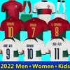 22 23 Futbol Formaları Portekiz Bruno Fernandes Ronaldo Andre Silva Joao Felix Bernardo Cangelo Neves R. Leao Portuga 2022 Evde Futbol Gömlek Erkek Kadın Çocuk Kiti Kadın Kiti