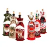 Decorações de Natal Decorações de Natal Vinho Bottle Er alegre decoração para casa 2021 Navidad Noel Ornamentos de Natal feliz ano 202 DHGRQ