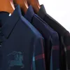 Polos pour hommes à manches longues mercerisé t-shirt printemps et automne mince glace soie revers affaires décontracté Polo 221121