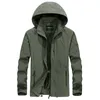 Herrenjacken Wasserdichte Militärjacke Frühling Herbst Lässige Windjacke Herren Atmungsaktive Kapuze Outdoor Dünne Mäntel 6XL Kleidung 221122