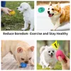 Dog Toys Chews Pet Toy Ball Light piepende springkussen rubberen vast voor kauwgooien Flying S Accessoires 221122