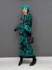 İki parçalı elbise xitao örgü seti moda kontrast rengi uzun kollu kazak kazak üst etek parçaları sonbahar wld13107 221122