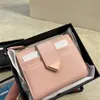 Designer Portemonuss Mens Wallets Women Luxury Brand Holder Fashion Triangle Card Holders Leather Mini Classic Wallet 225Z