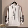 Hoodies Autumn Winter Casual Fleece Warm Sweatshirts Men O-Neck Thick Patchwork Pullover Fashion Hip Hop Long Sleeve Mens Sweatshirt Y2211