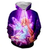 Men's Hoodies World Of Winx Funny Fashion Long Sleeves 3D Print Zipper/Hoodies/Sweatshirts/Jacket/Men/women