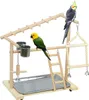 Altri articoli per animali domestici Parco giochi per uccelli in legno naturale Pappagallo Supporto per uccelli per Cockatiel Conures Parrocchetto Pappagalli Uccello da tavolo 221122