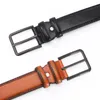 Belts Dropship PU Leather Pin Buckle Vintage Casual Men's Bel Brown Jeans Belt Strap Cintos Thin