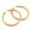 Hoop Earrings Fashion Women Net Surface Color Gold Stainless Steel Big Size Cable Mesh Huggie Jewelry