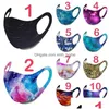 Designer maskers vlam figuur bedrukt gezicht masker starry sky colorf hangende maskers schattige mooie printen herbruikbare mascarilla mode dunne dh59f