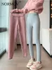 Femmes Pantalons Capris NORMOV Hiver Épais Chaud En Peluche Femmes Mode Taille Haute Pantalon En Molleton Serré Femme Couleur Unie Casual Stretchy Leggings 221122