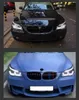 Farlar BMW E60 Head Lights için Otomatik LED Farlar 20 0320 10 523I 530I Melek Göz LED Far Drl Hid Bi Xenon