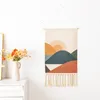 Tapestries Hand-knitted tassel tapestry Nordic Art hanging cloth Wall Hanging Handmade bohemian style Retro Home Decor cotton 221122