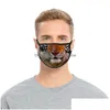 Designer Masks Tigers Leopard Animals Beast Face Masks Sheep Fashion Reusable Mascarilla Meryl Anti Smoke Respirator Lady Kid Washab Dh1H4