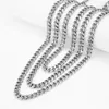 Choker 8mm Wide Stainless Steel Chain Necklace Cuban Link Chains Chokers For Mens Jewelry Solid Metal Fashion Punk