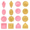 Moldes de cozimento Eid Mubarak Cookie Cutters Conjunto 3D Ramadan Biscuit Mold Moon Star Stamp Pressioning Ferramentas Mesquita Molde