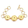 Charm Bracelets Snap Button Bracelet For Women Diy 18Mm Buttons Bracelets Adjustable Jewelry Drop Delivery 2021 Dh8S7