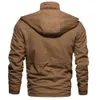 Men's Jackets Winter Fleece Men Casual Thick Thermal Coat Army Pilot Air Force Cargo Outwear Hooded Mens Clothes 221122