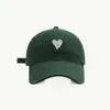 Casquettes de baseball Mode Plein air Coeur Broderie Casquette de baseball pour hommes Femmes Chapeaux de camionneur réglable rue Hip Hop Snapback Gorras