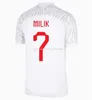 24 25 LEWANDOWSKI Fußballtrikots 2024 2025 ZIELINSKI MILIK ZALEWSKI Polonia SZYMANSKI Polnisches Fußballtrikot Polen Uniform Junge Polen Polen BEDNAREK