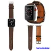 Tasarımcı Deri İzleme Bant kayışları Uyumlu Apple Watch Bantları 44mm 45mm 49mm Paslanmaz Çelik Sağlam Koruyucu Tampon PU Leathesr Kayışı Iwatch Serisi 8/7/6/4/SE