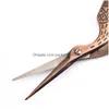 Scissors Metal Vintage Style Scissor Stainless Steel Mticolor Home Crane Scissors Fit Yarn Tea Threadhead Cross Embroidery Tool Dura Dhgmt