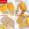 ASIFN Slippers Women Summer 2021 New Ins Celebrity Style Shoes Beach Flat Shoes Open Open Tois Soft Soles Slippers J220716