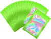 Sacs en Mylar anti-odeur, sacs d'odeur refermables, pochette d'emballage holographique avec fenêtre transparente pour aliments YSJY22