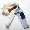 Women's Fur Faux Fur HJQJLJLS Autumn Winter Women Faux Fur Denim Coat Female Long Sleeve Turn Down Collar Thick Warm Patchwork Woolen Jacket 221122