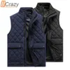 Vestes masculinos Marca de primavera Business Casual Pocket Coloque Autumn Roupfits à prova d'água de jaqueta de casaco sem mangas 221122