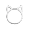 Anneaux de bande oreilles de chat mignons, anneaux d'oreille d'animal pour femmes et filles, bijoux à la mode, livraison directe Dhr41