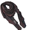 Sciarpe di seta di moda a quattro stagioni Scarf Man Women Scialchina per trifoglio a foglie di foglia lunga