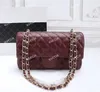 Double Flap Bags Handbags Designer Lambskin Caviar Lady Shoulder Silver Gold Chain Bag Purse Leather Fashion Pochette Women Luxury Classic Handbags