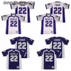 Uomo High School South Rebels Football 22 Phillip Lindsay Jersey Moive College All Stitched Traspirante Per Gli Appassionati Di Sport Hip Hop Colore Della Squadra Viola Bianco