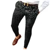 Men's Tracksuits Athletic Sweatpants Men Slim Fit Print Zipper Button Trousers Suit Pants Male Casual Fashion Long Pants Stocking Sock 221122