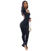 Femmes Casual Bodycon Combinaisons Sexy Dos Nu Long Pantalon Évasé Combinaison À Manches Longues Barboteuse Combishort De Mode