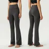 LL Pantalon de yoga bootcut pour femme, contrôle du ventre, non transparent, pantalon d'entraînement de gym bootleg