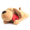 Dog Toys Chews Cute Heartbeat Puppy Behavioral Training Toy Plush Pet Comfortable Sleep 221122